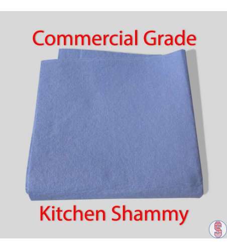 Kitchen Shammy Commercial Grade 15 by 15 inch Blue